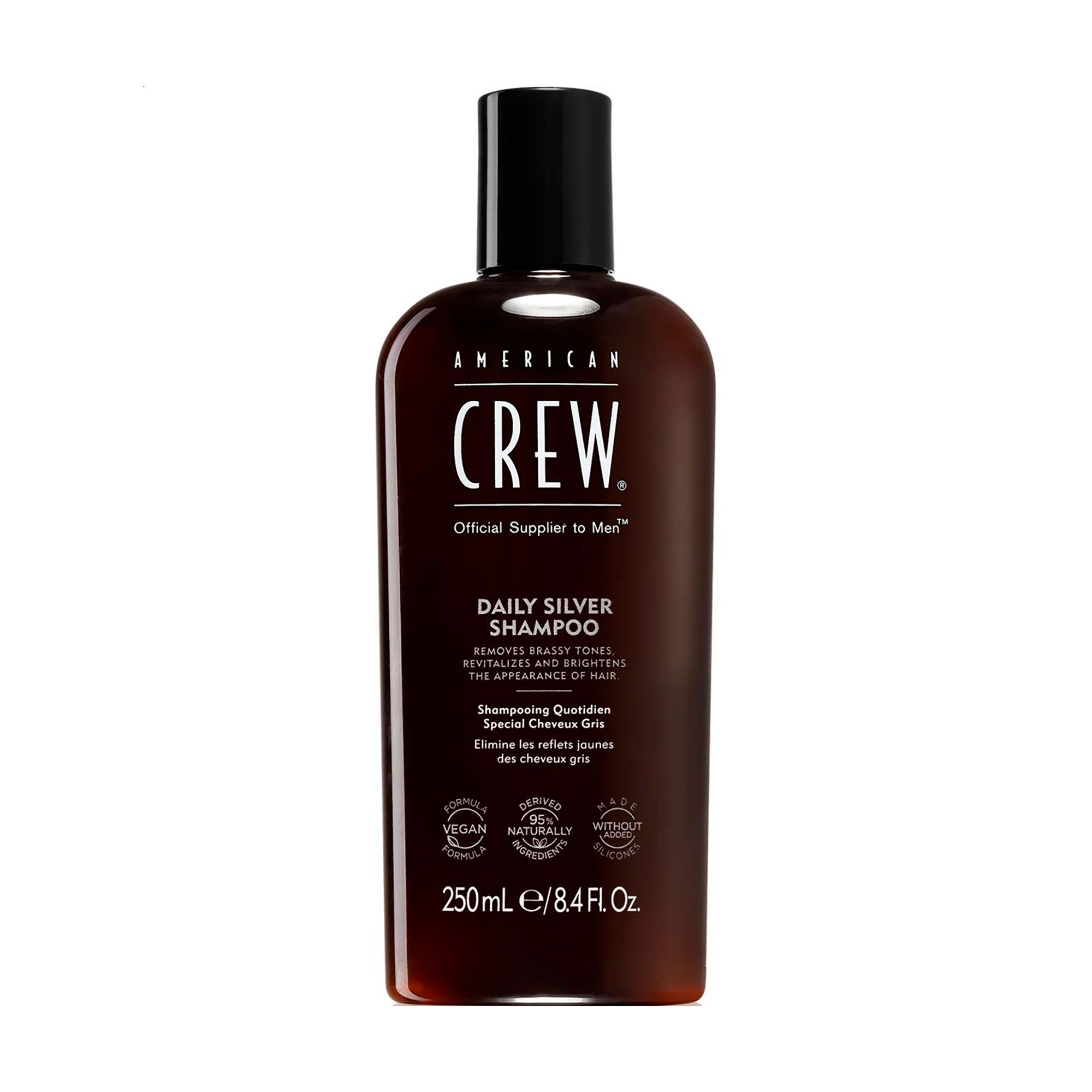 Чоловічий шампунь American Crew Daily Silver Shampoo для сивого волосся, 250 мл